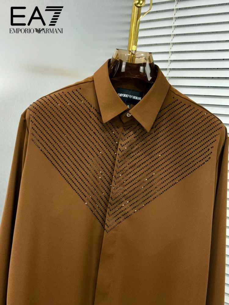 Emporio Armani Brown Premium Quality Shirt-thumb-1