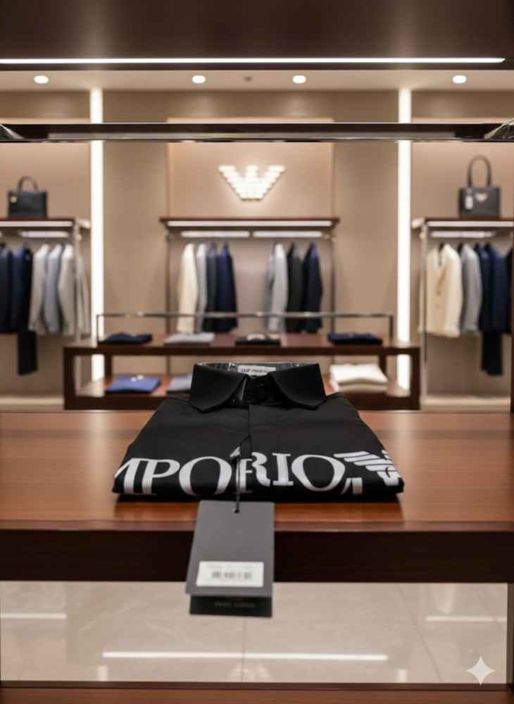 Emporio Armani Black Premium Quality Shirt-2