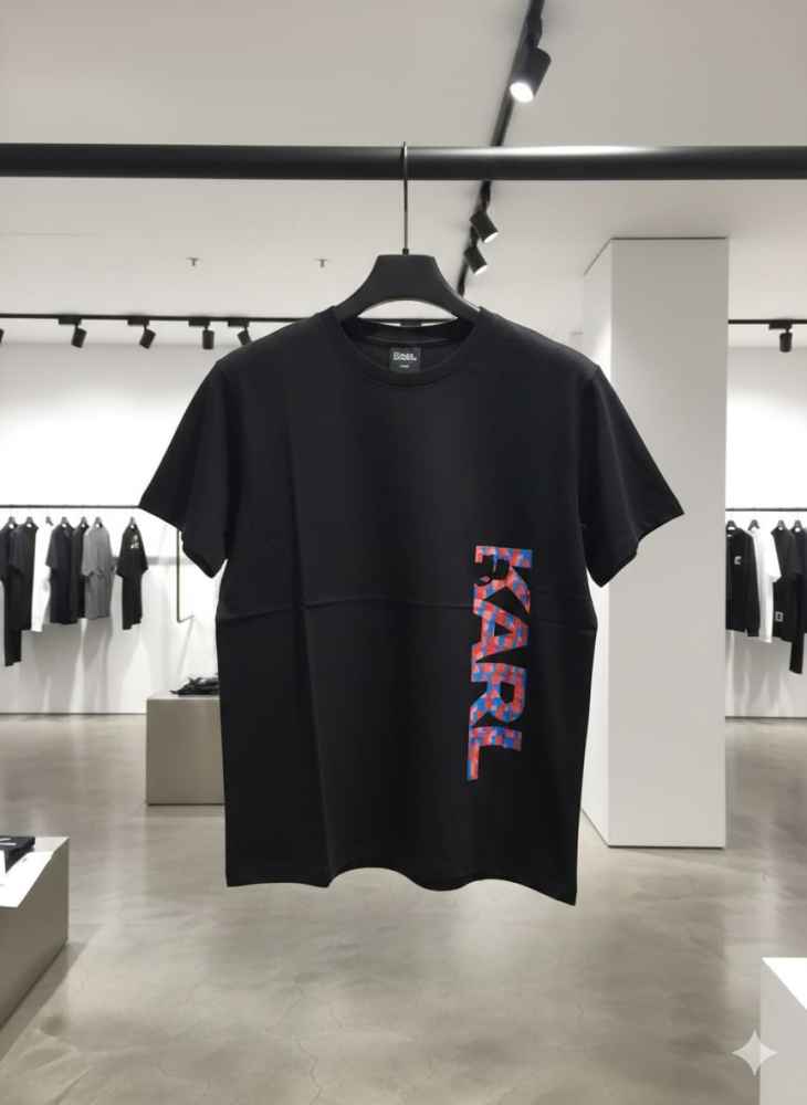 Karl Lagerfeld Black Premium Quality T-shirt-2