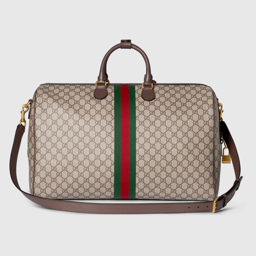 Gucci GG Ophidia Brown Duffle Bag-thumb-1