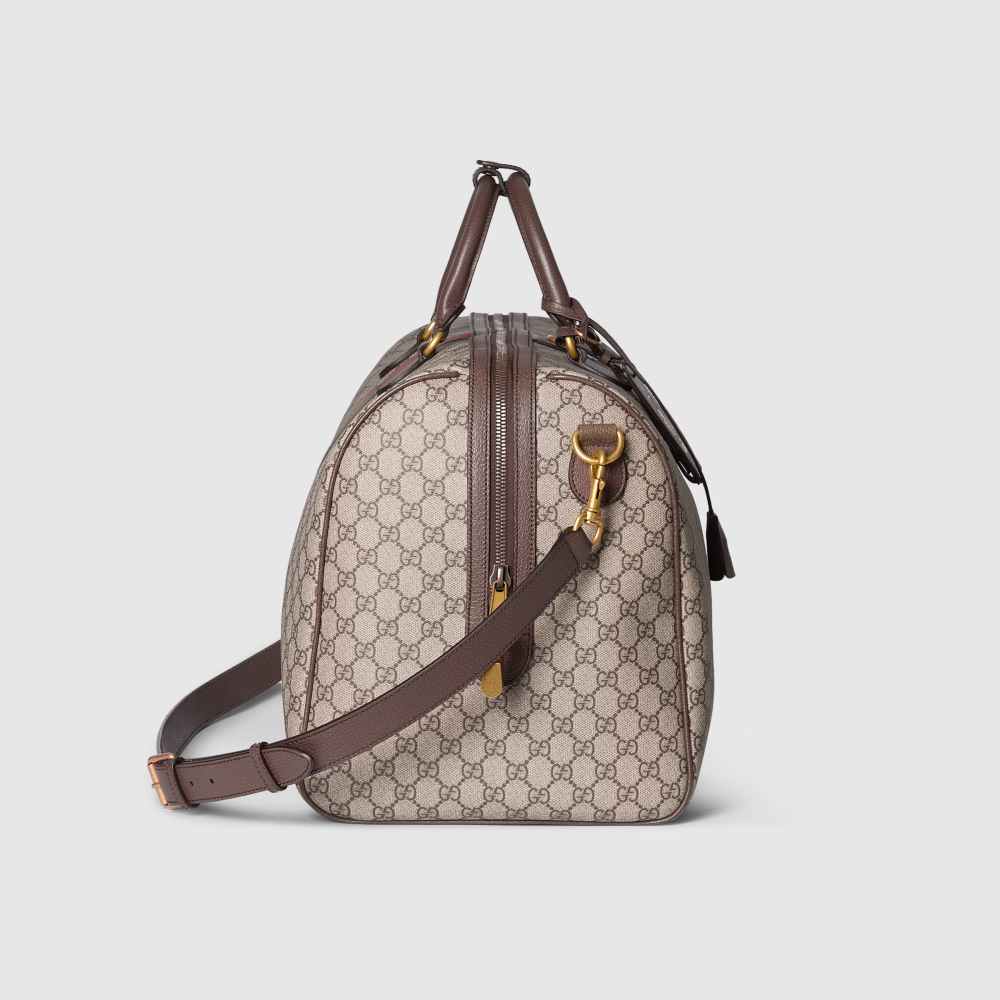 Gucci GG Ophidia Brown Duffle Bag-thumb-4
