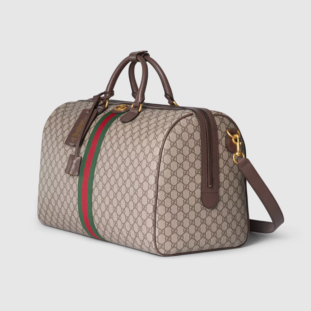 Gucci GG Ophidia Brown Duffle Bag-thumb-2
