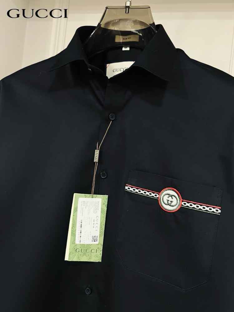 Gucci Black Premium Quality Cotton Shirt-3