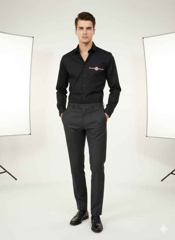 Gucci Black Premium Quality Cotton Shirt-1