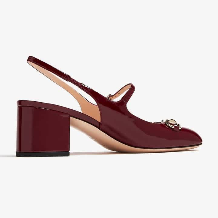 Gucci Horsebit Red Heels Sandles-thumb-1