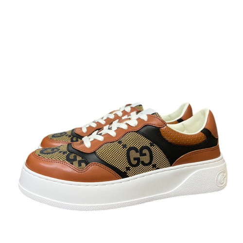 Gucci GG Brown Trainer Sneaker-thumb-1