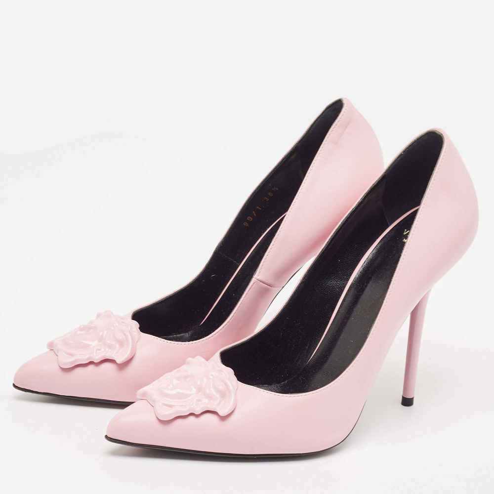 Versace La Medusa Pink Heels Sandles-thumb-0