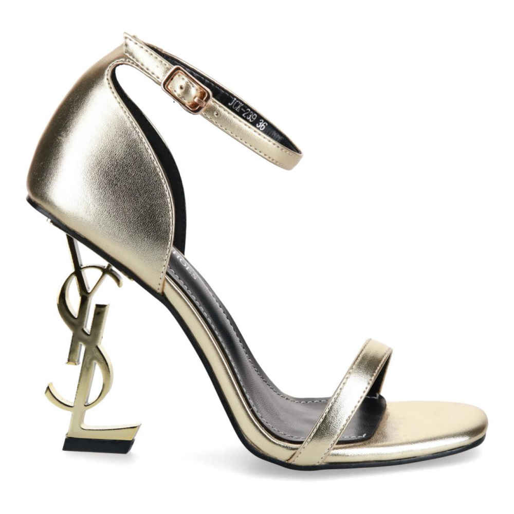 Ysl Opyum Golden Heel Sandals-thumb-0