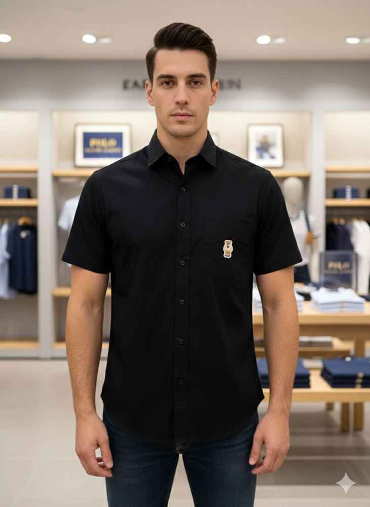 Ralph Lauren Black Premium Quality Short Sleeve Shirt-thumb-0