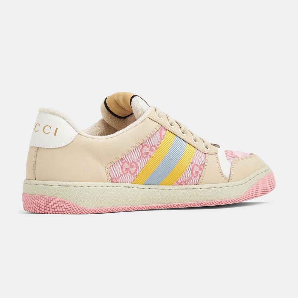 Gucci Pink Screener GG Sneakers-2