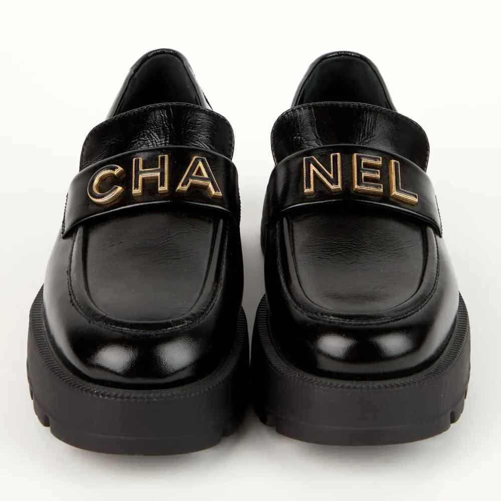 Chanel Black Winter Premium Korean Loafer-3