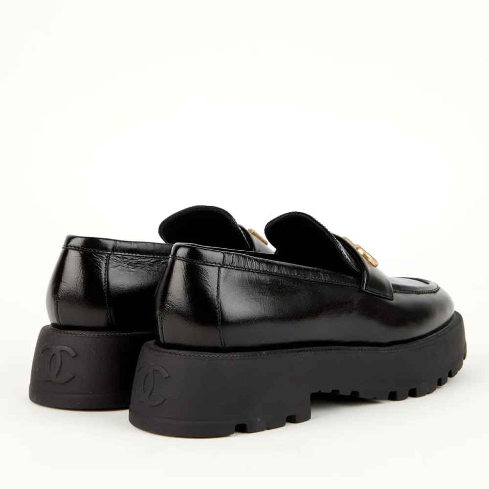 Chanel Black Winter Premium Korean Loafer-2