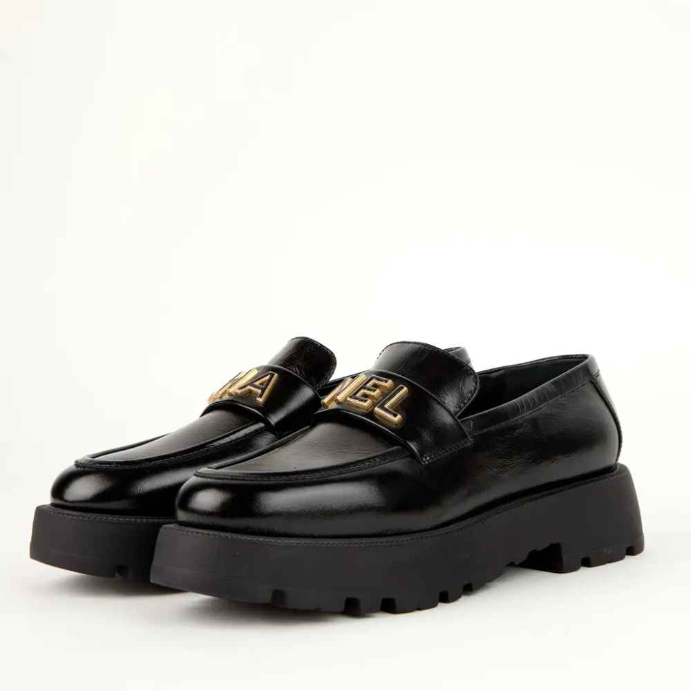 Chanel Black Winter Premium Korean Loafer-1