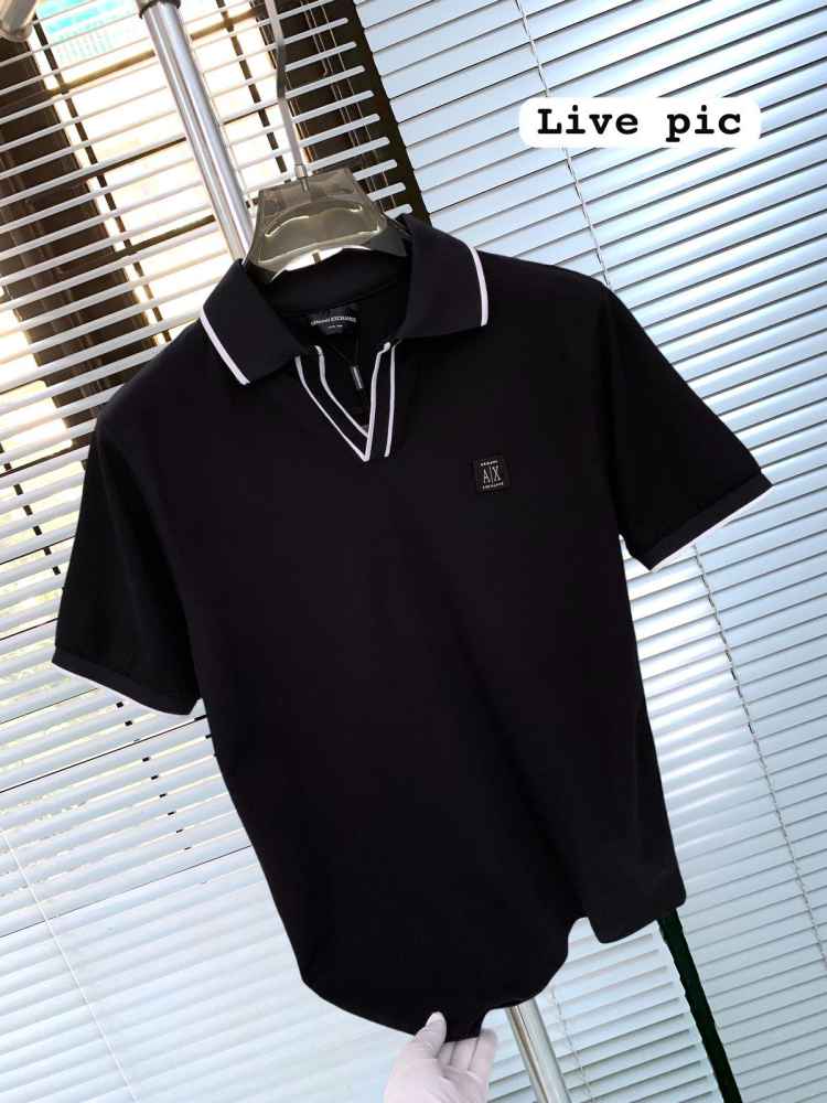 Armani Exchange Black Premium Quality T-Shirt-thumb-3