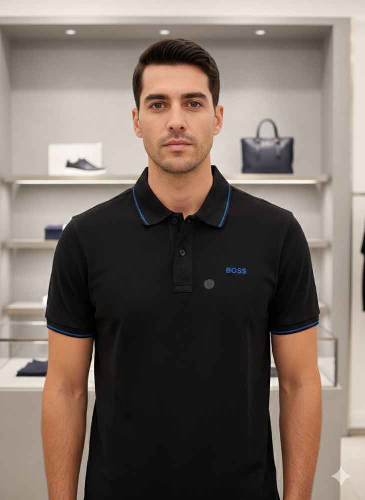 Hugo Boss Black Premium Quality Polo Tees-1