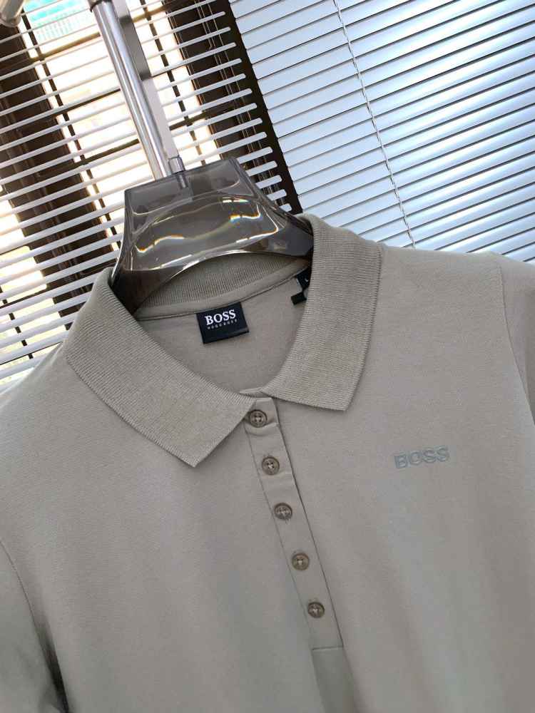 BOSS Grey Premium Quality Women T-shirt-thumb-1
