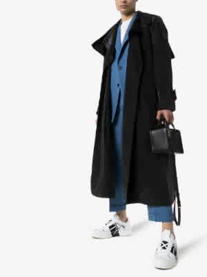 Valentino White Premium One-Stud Sneakers-thumb-2