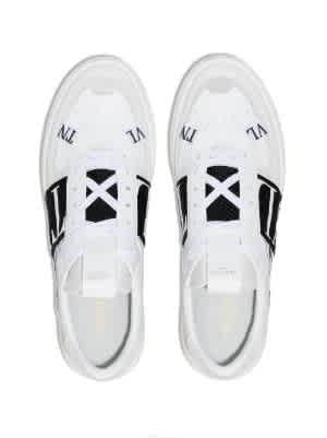 Valentino White Premium One-Stud Sneakers-thumb-1