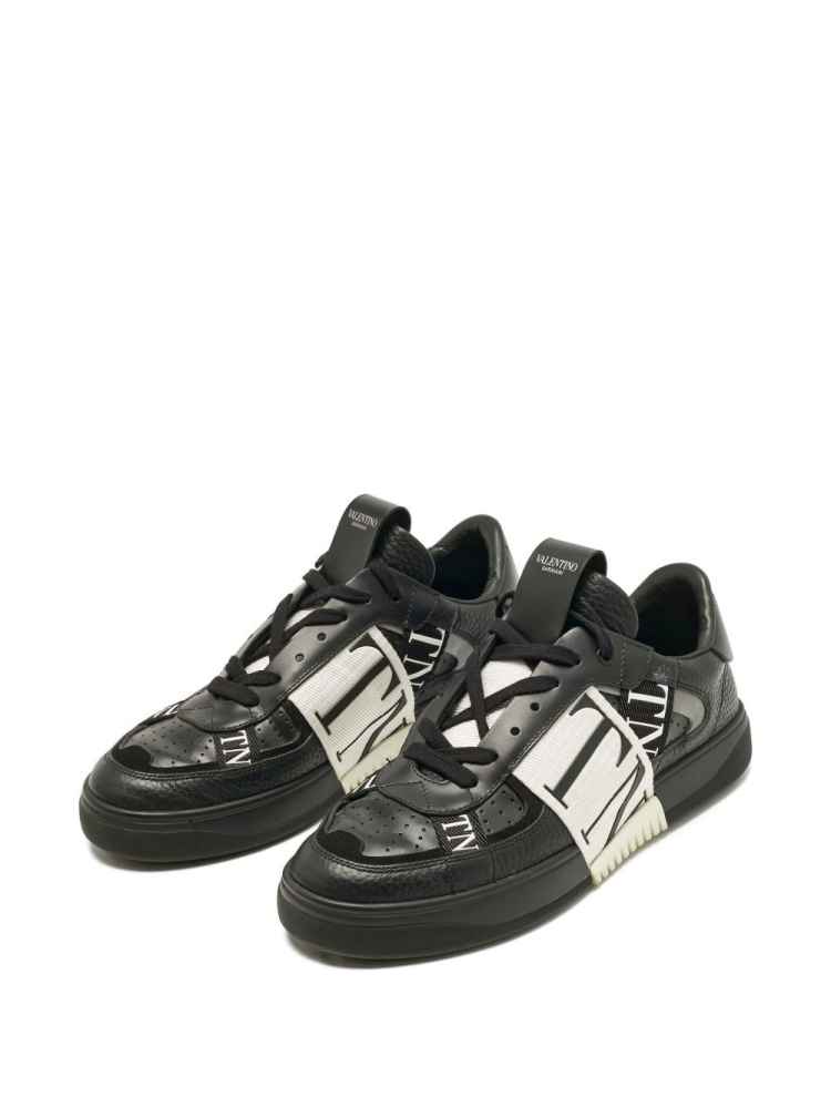 Valentino Black Premium One-Stud Sneakers-thumb-1