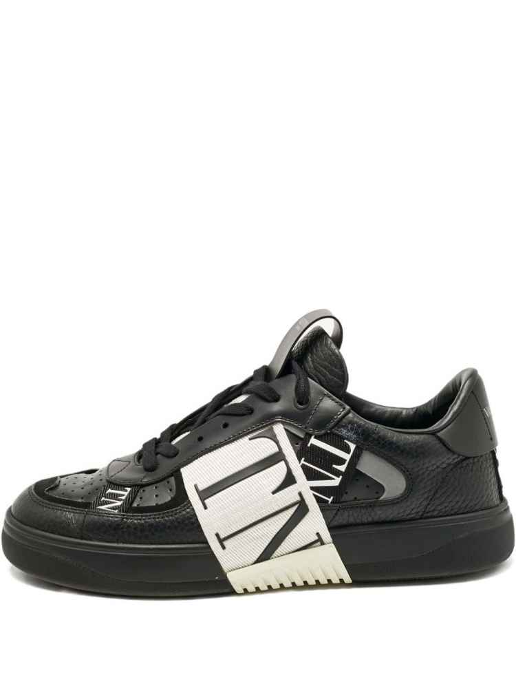 Valentino Black Premium One-Stud Sneakers-thumb-0