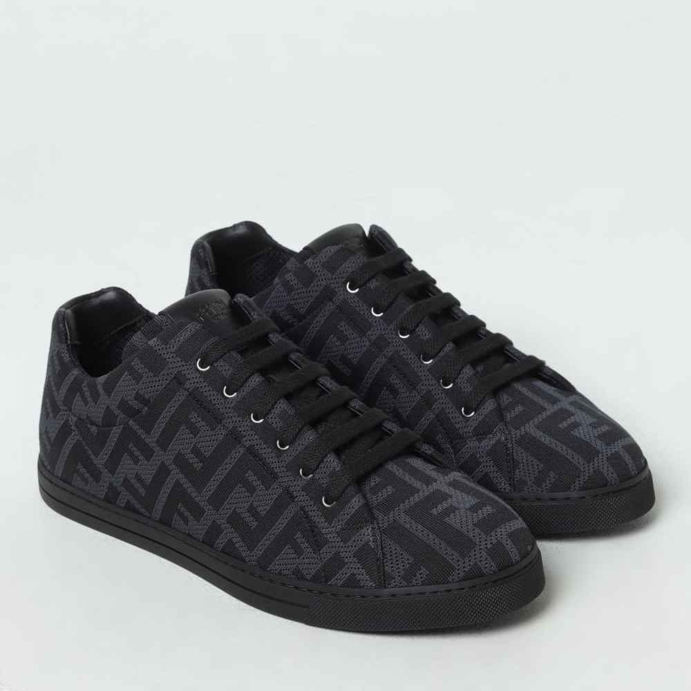 Fendi Roma Black Premium Low-tops Sneakers-1