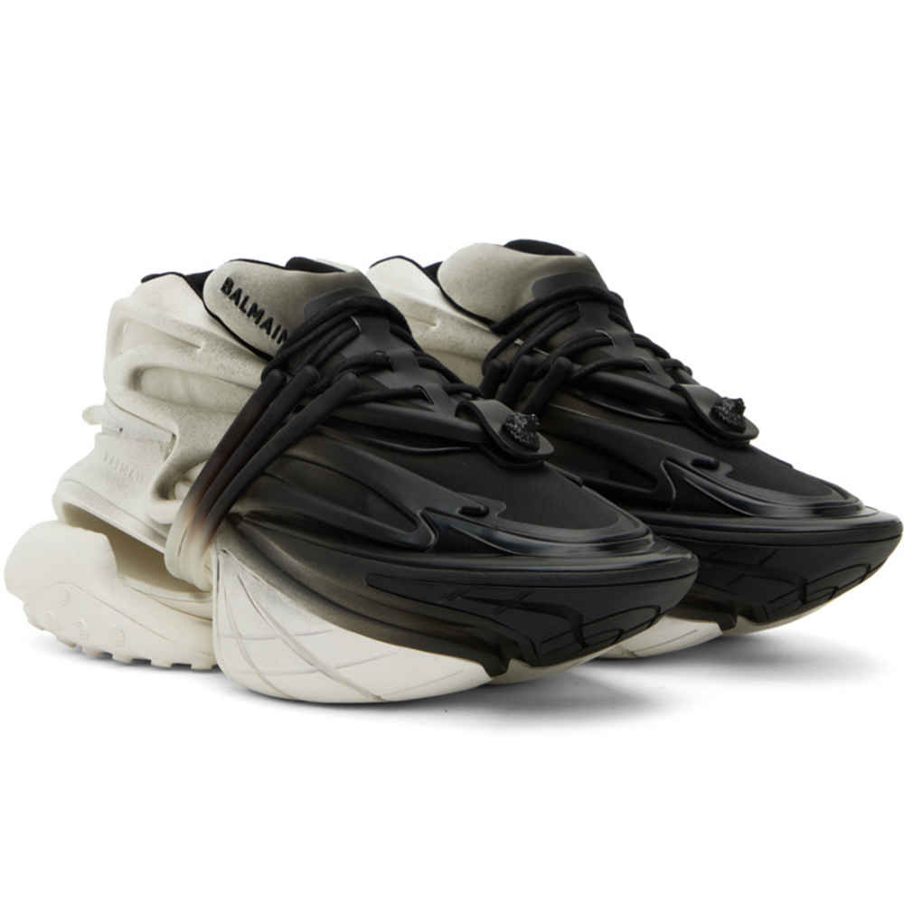 Balmain Paris Black & White Premium Quality Sneakers-thumb-1