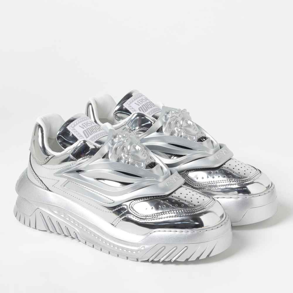 Versace Silver Premium Quality Sneakers-1