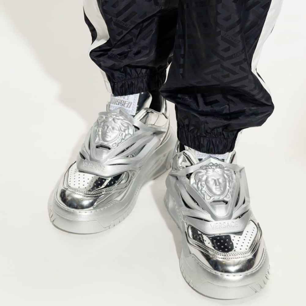 Versace Silver Premium Quality Sneakers-2