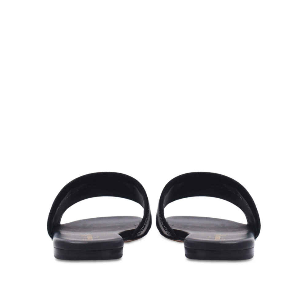 Miss Dior Black Premium Quality Women's Flat Sandals-3