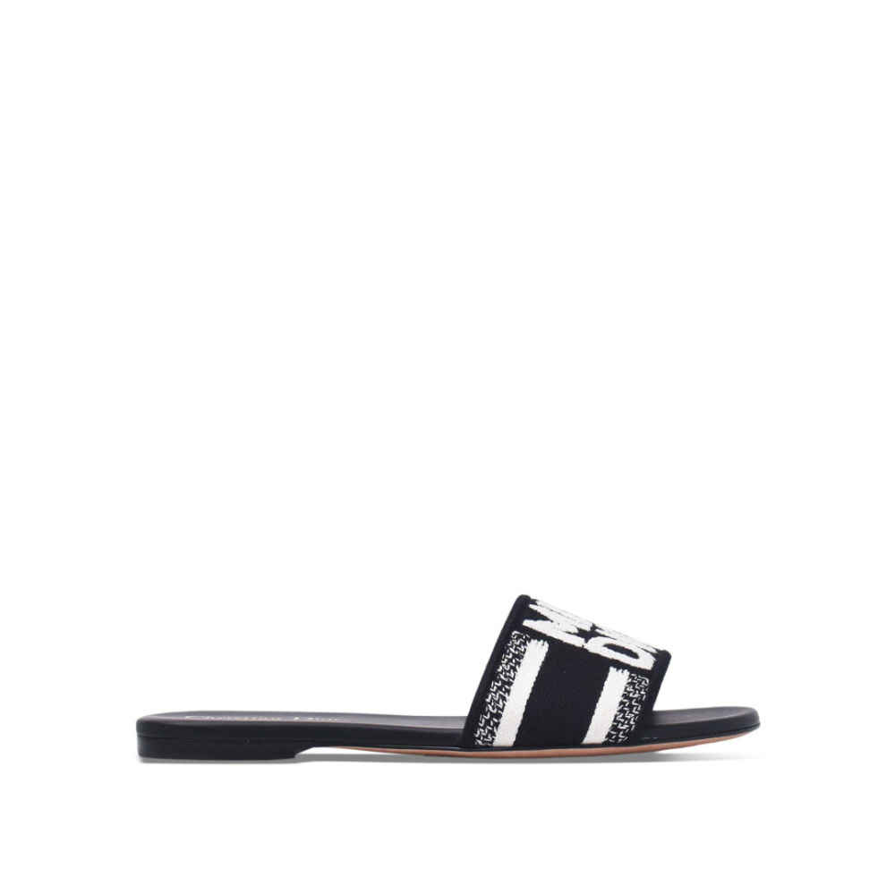Miss Dior Black Premium Quality Women's Flat Sandals-2