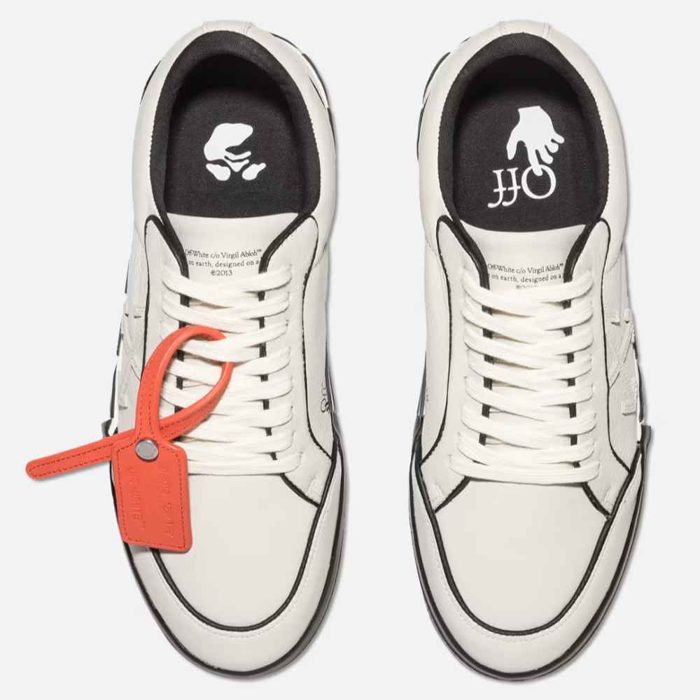 Off-White Low Vulcanized Cavas Black Sneakers-3