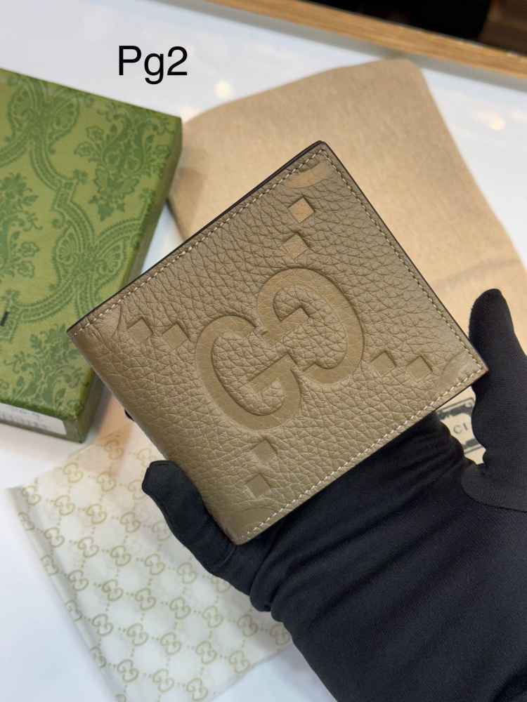 Gucci Brown Premium Compact Wallet-thumb-0