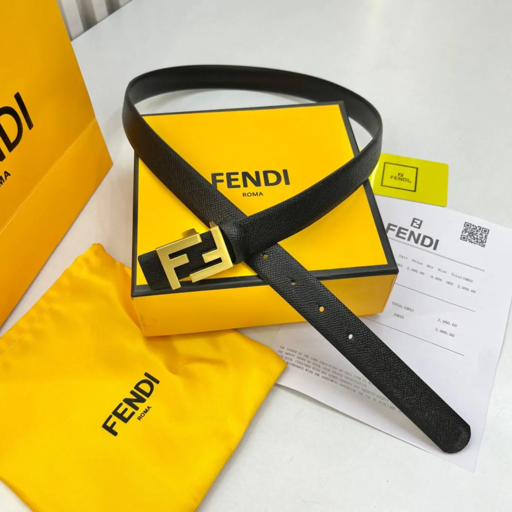 Fendi Black Premium Quality Belt-thumb-0