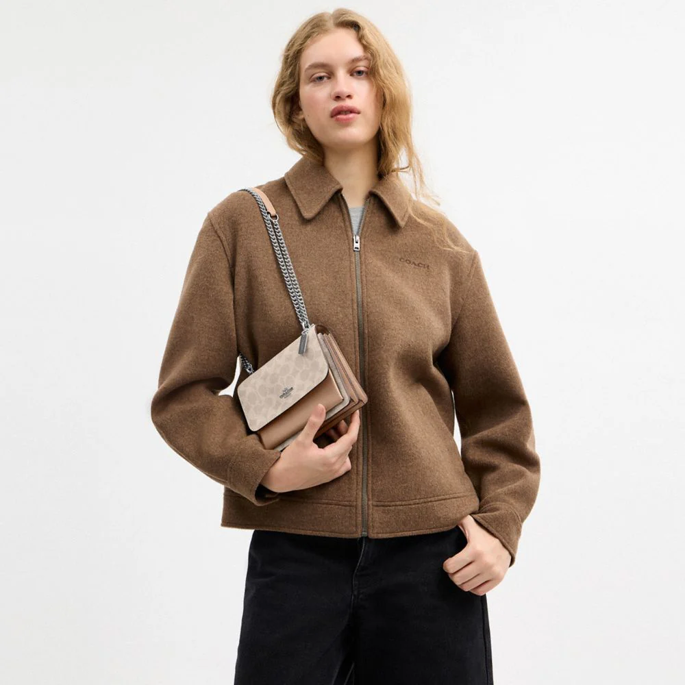 Coach Klare Town Cream Sling Bag-thumb-5