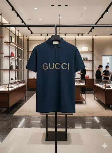 Gucci Teal Blue Premium Quality T-shirt-2