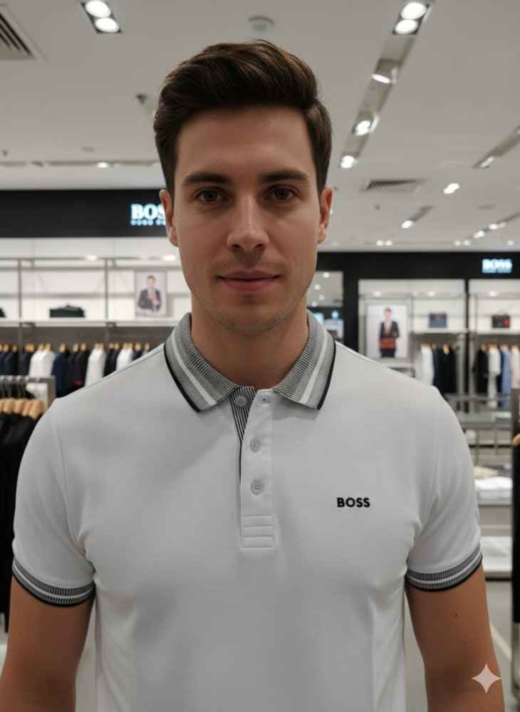 Hugo Boss White Premium Quality Tees-1