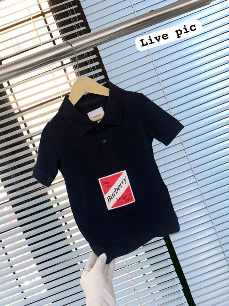 Burberry Blue Premium Quality Kids T-shirt-1