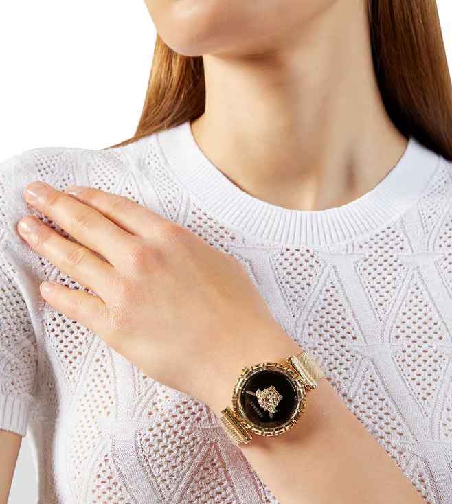Versace Palazzo Empire Analog Black Dial Women Watch - VEDV00519-3