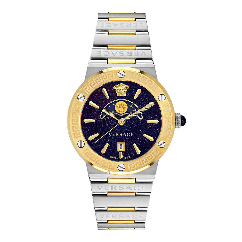 Versace Unisex Quartz Blue Dial Analog Stainless Steel Watch VE7G00223-thumb-0
