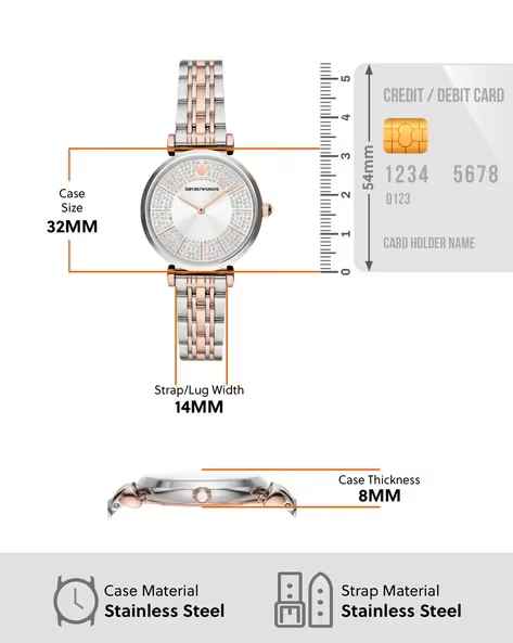 Emporio Armani Stainless Steel Analog Silver Dial Women Watch AR11537-5