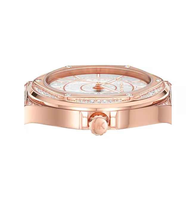 Michael Kors Lennox Rose Gold Dial Watch-5