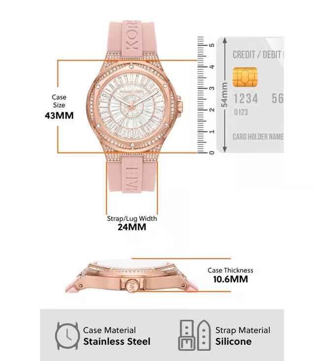 Michael Kors Lennox Rose Gold Dial Watch-4