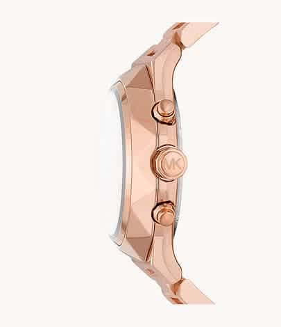 Michael Kors Raquel Chronograph Rose Gold-Tone Stainless Steel Watch-thumb-1