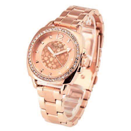Coach Rose Gold Stainless Steel Strap Women Watch-thumb-3