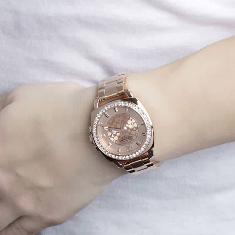 Coach Rose Gold Stainless Steel Strap Women Watch-thumb-4
