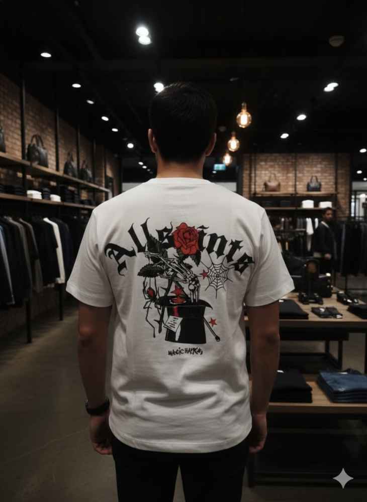 All Saints White Premium Quality T-shirt-4