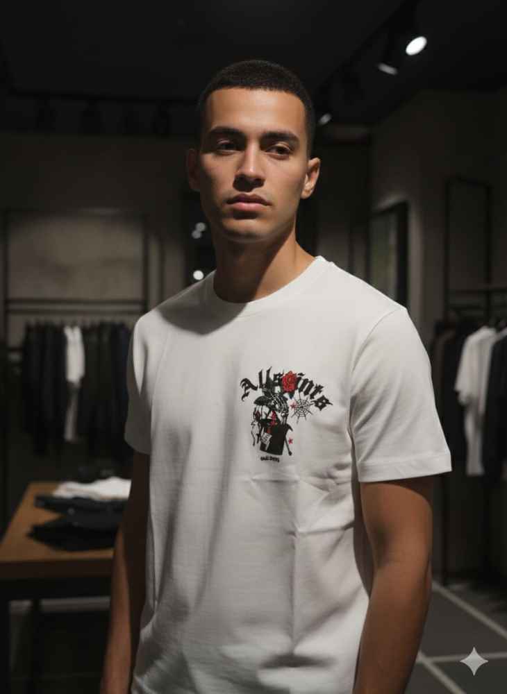 All Saints White Premium Quality T-shirt-1