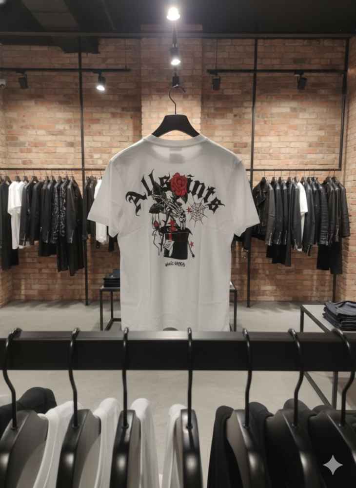 All Saints White Premium Quality T-shirt-3