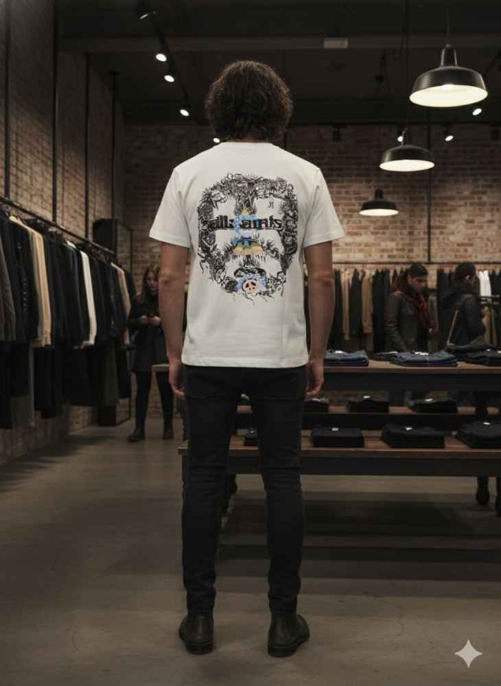 All Saints White Premium Quality T-shirt-4