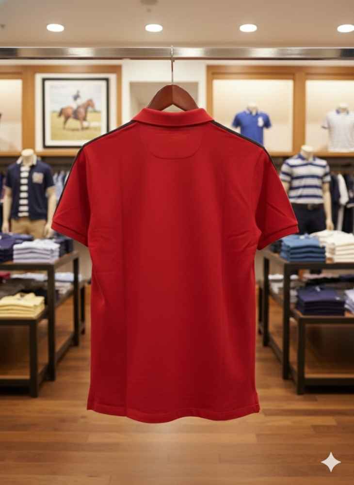 Ralph Lauren Red Premium Collar T-shirt-thumb-3